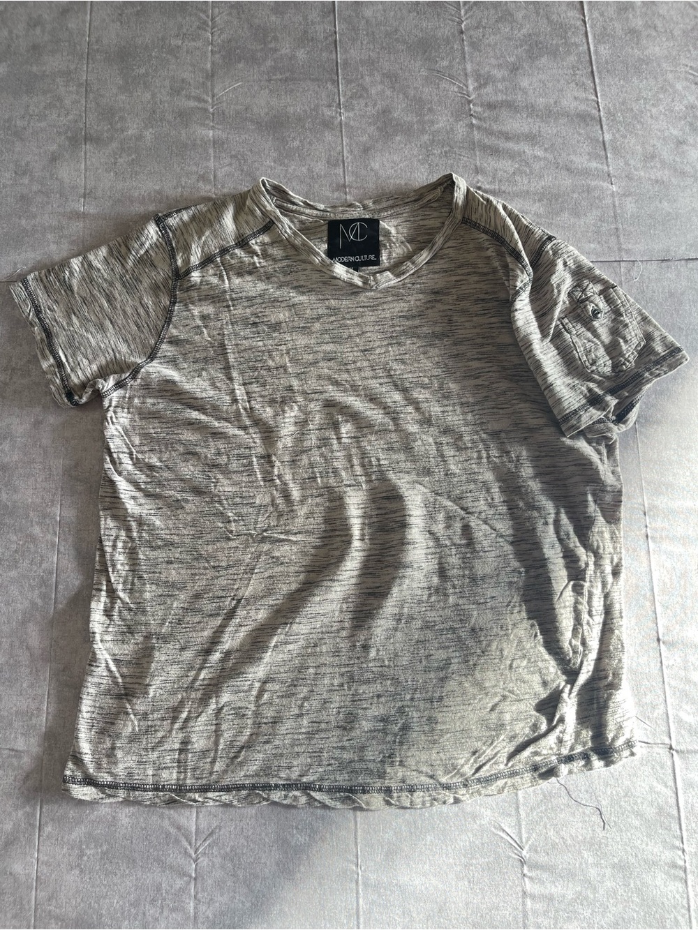 Target Men's Short Sleeve Marled Gray Tee